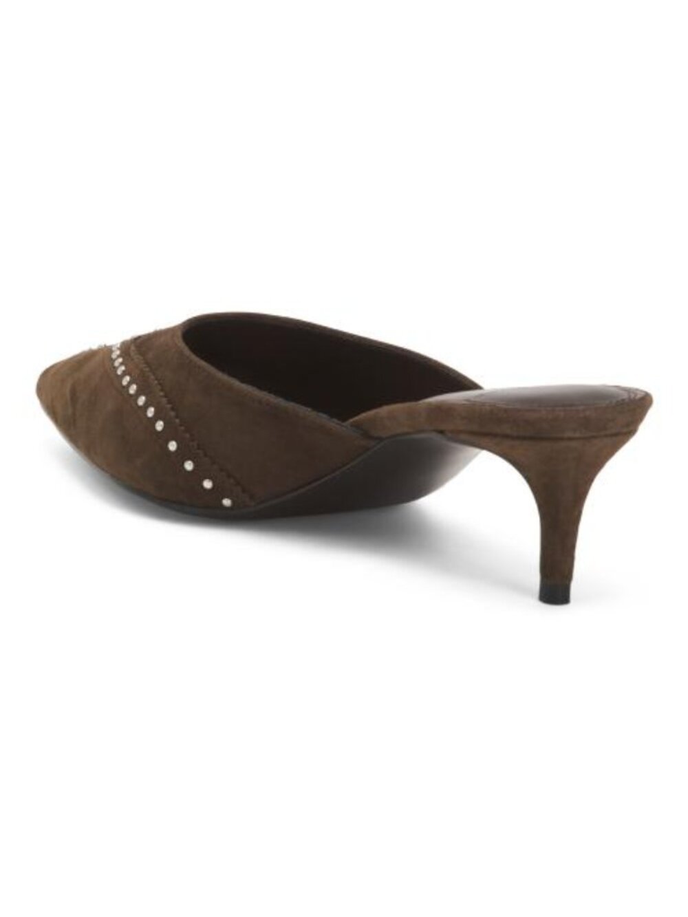 BLACK SUEDE STUDIO Made In Brazil Suede Missy Western Heeled Mules - Picture 2 of 4